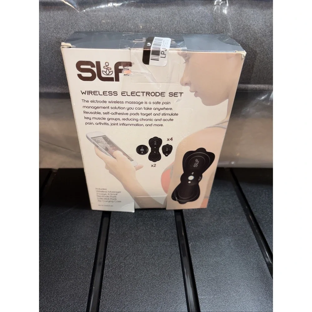 SLF Electrode Wireless Massager 2-Large 4-Small 2 Restick‎ Pads BRAND NEW IN BOX